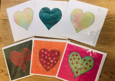 Araminta Felted print cards